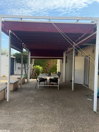 Toldo retráctil 6,40 x 3m