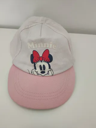 Gorra Minnie Mouse Disney Rosa y Blanca