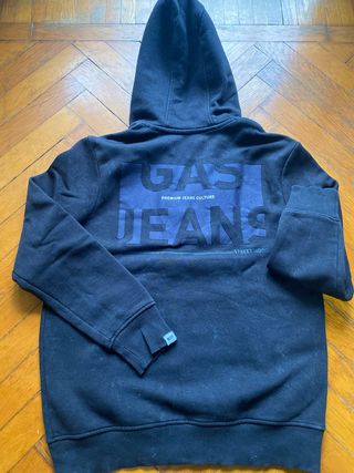 Felpa ragazzo GAS JEANS nera