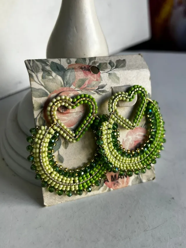 Pendientes Corazón Hechos a Mano