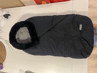 Saco invierno silla/carrito bebé negro. impermeabl