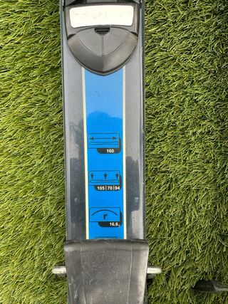 Esquís Quechua 160cm con fijaciones Salomon