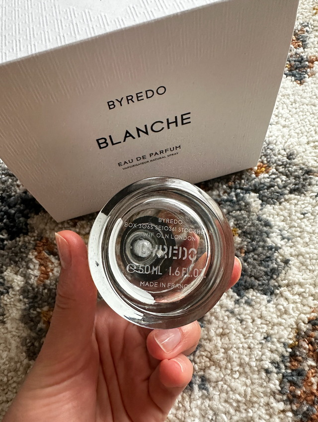 Botella vacía Byredo Blanche 50 ml