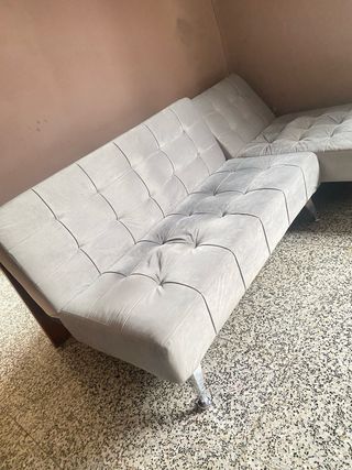 Sofá Cama Gris Tela