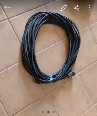 Manguera cable enchufe macho y hembra31metros