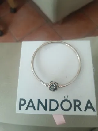 Pulsera Pandora Rosa y Plata