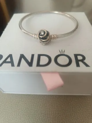 Pulsera Pandora Rosa y Plata