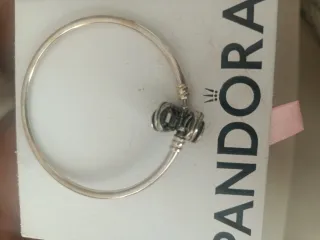 Pulsera Pandora Rosa y Plata