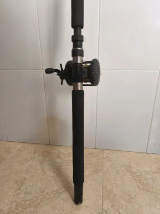 Caña + carrete de pesca curricán