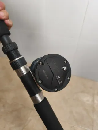 Caña + carrete de pesca curricán