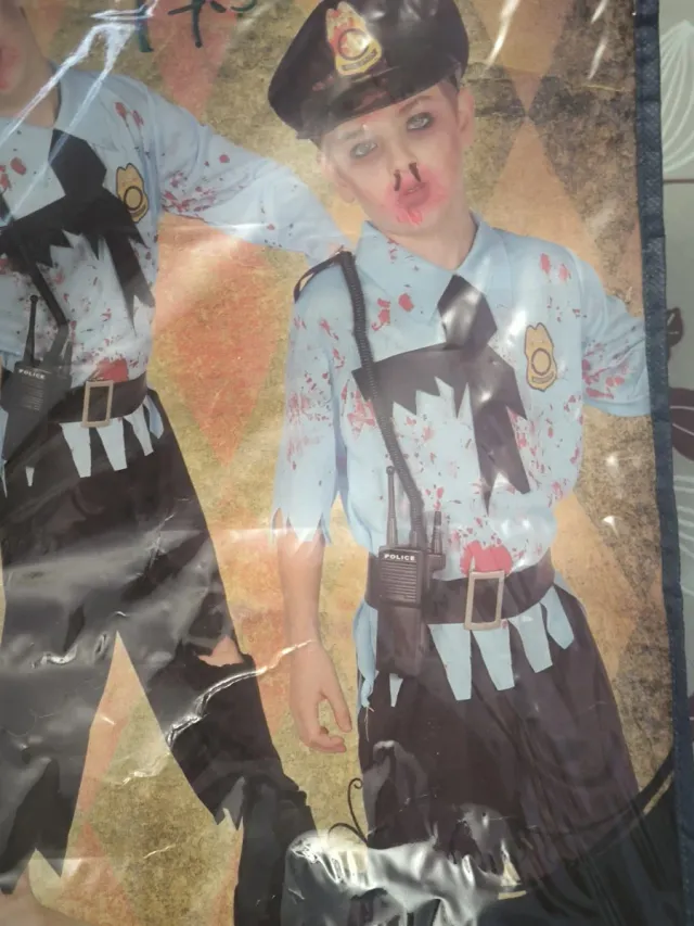 Disfraz Policía Zombie Niño Halloween