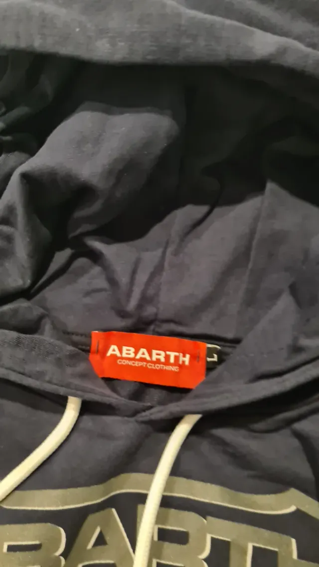 Felpa Abarth Ragazzo Blu con Stampa Auto