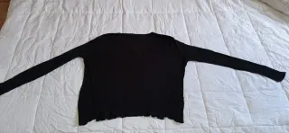 Jersey negro cuello pico talla S