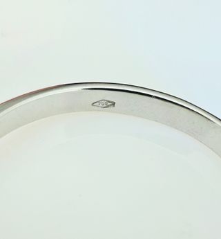 Anillo Oro Blanco 18K Rubíes y Diamantes Naturales