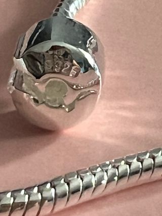 PULSERA DE PLATA PARA CHARMS DIJES VENDO D DISNEY