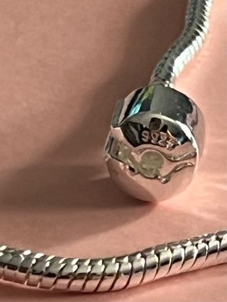 PULSERA DE PLATA PARA CHARMS DIJES VENDO D DISNEY