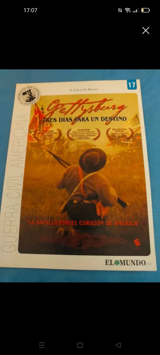 DVD Gettysburg: Tres Días para un Destino