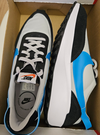 Nike Waffle Debut v8 Azul y Blanco