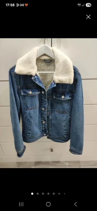 Cazadora vaquera Mango chico T.XS forrada