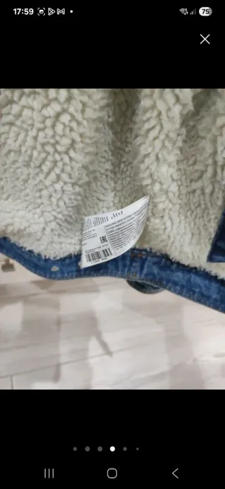 Cazadora vaquera Mango chico T.XS forrada