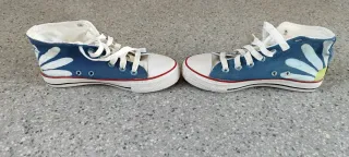 Zapatillas , botas Converse pintadas a mano diseño