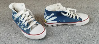 Zapatillas , botas Converse pintadas a mano diseño