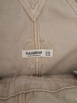 Peto vaquero beige Pull & Bear