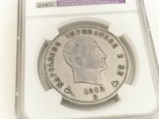 Moneda 5 Liras Napoleón 1812 B