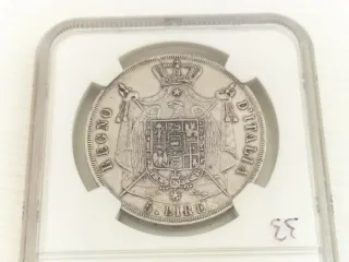 Moneda 5 Liras Napoleón 1812 B