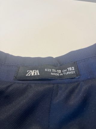 Traje infantil azul marino Zara