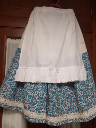 Zagalejo Huertana Flores Azul Blanco