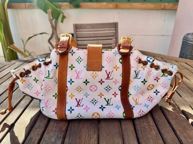 Louis Vuitton Theda GM Monogram Multicolore Blanco