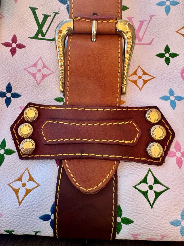 Louis Vuitton Theda GM Monogram Multicolore Blanco