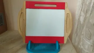 Lavagna da tavolo in legno e rosso