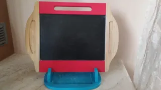 Lavagna da tavolo in legno e rosso