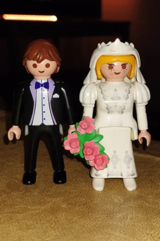 Playmobil Pareja Novios Traje Novio Vestido Novia