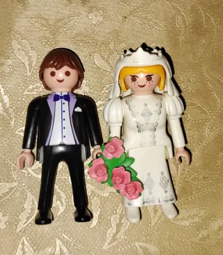 Playmobil Pareja Novios Traje Novio Vestido Novia