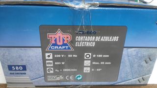 Cortador de azulejos eléctrico TOP CRAFT TTZ-600