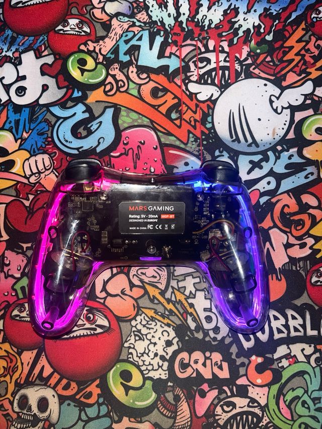 Mando Gaming Mars Gaming Transparente LED