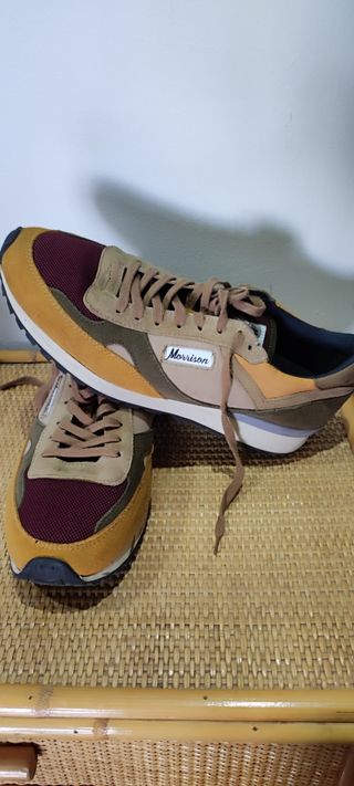 Zapatillas Morrison Talla 43 Beige/Morado