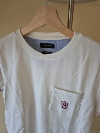 Polo blanco Massimo Dutti

