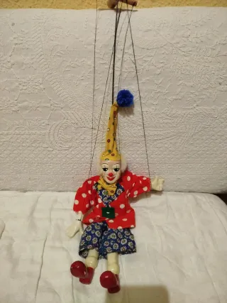 Marioneta payaso de trapo