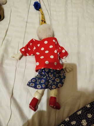 Marioneta payaso de trapo