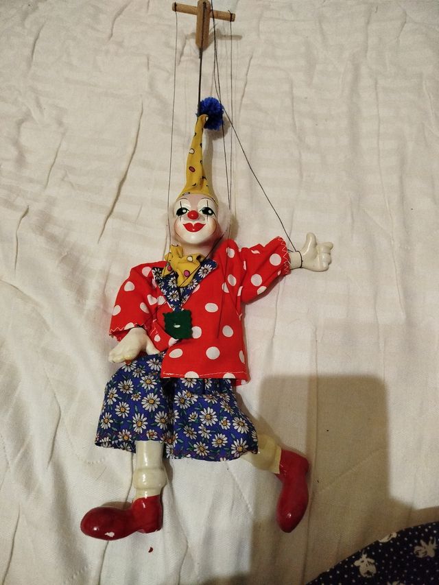 Marioneta payaso de trapo