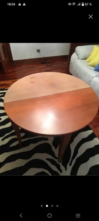 Mesa consola extensible madera 