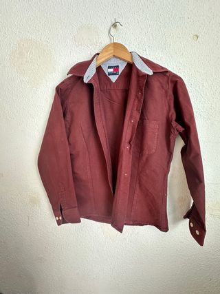 Camisa Tommy Hilfiger Mujer Granate