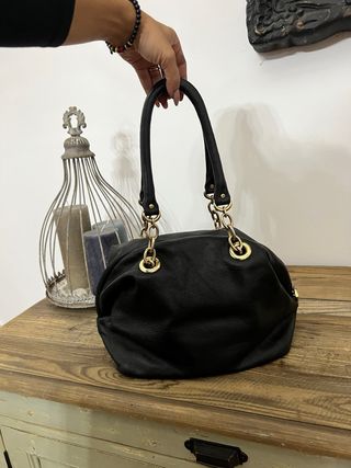 Borsa vera pelle nera