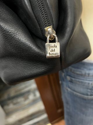 Borsa vera pelle nera