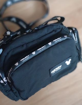 Bolso bandolera Zara Mickey and Friends negro