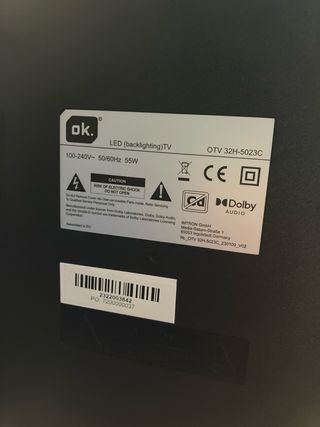 TV OK 32 HD DVB-T2 (H.265)